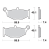 SBS KLOCKI HAMULCOWE KH419 STREET EXCEL/RACING SINTER KOLOR ZŁOTY PASUJE DO: SUZUKI GSX-R 600/750/1000/1300