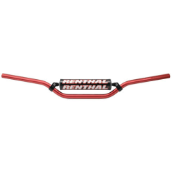 RENTHAL KIEROWNICA 7/8 CALA (22MM) MX HANDLEBAR RED RC PADDED KOLOR CZERWONY Z GĄBKĄ