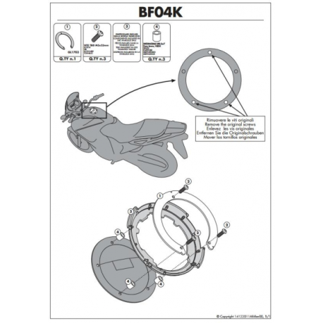 KAPPA MOCOWANIE TANKLOCK KAWASAKI ER-6N