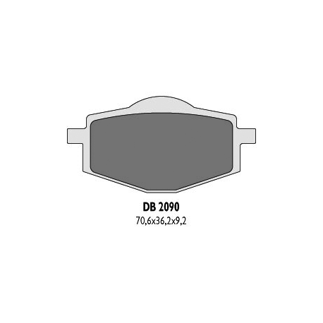 DELTA BRAKING KLOCKI HAMULCOWE KH101 TYŁ - ZASTĘPUJĄ DB2090MX-D ORAZ DB2090QD-D