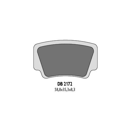 DELTA BRAKING KLOCKI HAMULCOWE KH463 KTM QUAD - ZASTĘPUJĄ DB2172MX-D ORAZ DB2172QD-D