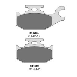 DELTA BRAKING KLOCKI HAMULCOWE KH307 YAMAHA YFM TYŁ - ZASTĘPUJĄ DB2400MX-D ORAZ DB2400QD-D