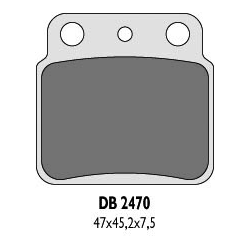 DELTA BRAKING KLOCKI HAMULCOWE KH137 LTZ400 / LTR450 TYŁ - ZASTĘPUJĄ DB2470MX-D ORAZ DB2470QD-D