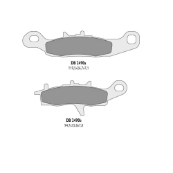 DELTA BRAKING KLOCKI HAMULCOWE KH342 KVF LEWY PRZÓD - ZASTĘPUJĄ DB2490MX-D ORAZ DB2490QD-D