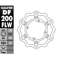 GALFER TARCZA HAMULCOWA PŁYWAJĄCA KAWASAKI KXF 250/450 '06-