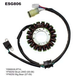 ELECTROSPORT UZWOJENIE ALTERNATORA (STATOR) YAMAHA YFM 250 BIG BEAR (07-09)