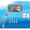 FAR LUSTERKO UNIWERSALNE ALUMINIOWE POLEROWANE (LEWE/PRAWE) PROMOCJA