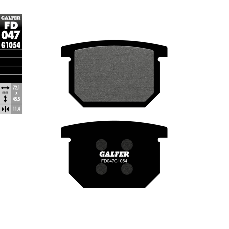 GALFER KLOCKI HAMULCOWE KH65 SUZUKI GS/GSX