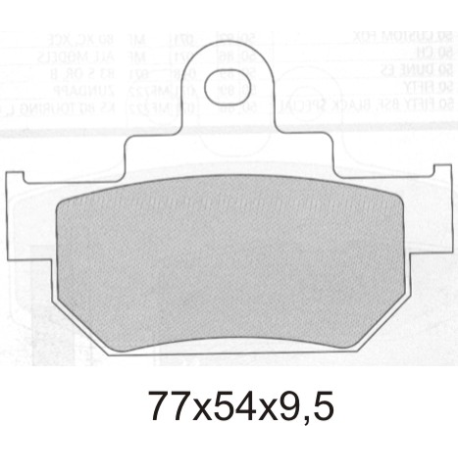 GALFER KLOCKI HAMULCOWE KH106/2 PÓŁMETALICZNE SUZUKI (GRUBOŚĆ 9