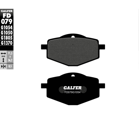 GALFER KLOCKI HAMULCOWE KH101