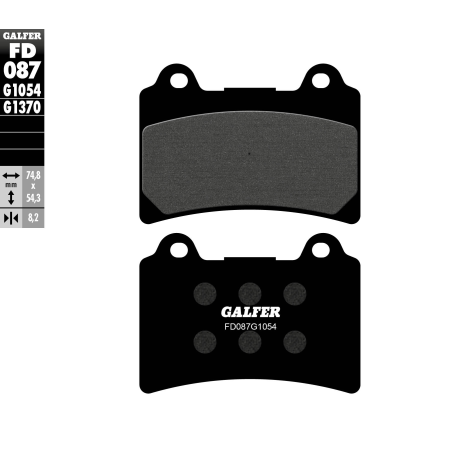 GALFER KLOCKI HAMULCOWE KH123