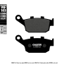 GALFER KLOCKI HAMULCOWE KH140 TYŁ PÓŁMETALICZNE HONDA CB/CBR/CTX/NTV/XL600