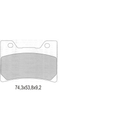 GALFER KLOCKI HAMULCOWE KH160 PÓŁMETALICZNE YAMAHA FZR/TDM/FJ/V-MAX (OFERTA SPECJALNA) WYCOFANE Z OFERTY
