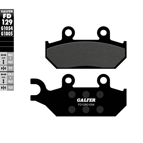 GALFER KLOCKI HAMULCOWE KH172 YAMAHA XT 600 92-03