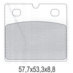 GALFER KLOCKI HAMULCOWE KH171 PÓŁMETALICZNE BMW K75/100