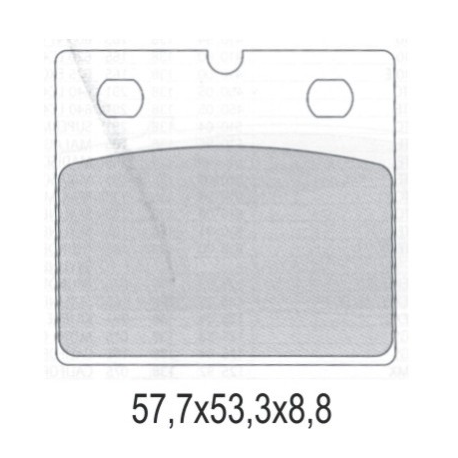 GALFER KLOCKI HAMULCOWE KH171 PÓŁMETALICZNE BMW K75/100