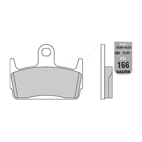 GALFER KLOCKI HAMULCOWE KH234 PÓŁMETALICZNE (OFERTA SPECJALNA)