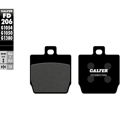 GALFER KLOCKI HAMULCOWE KH268