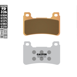 GALFER KLOCKI HAMULCOWE KH390 SPIEK METALICZNY (ZŁOTE) SPORT PRZÓD (HONDA CBR 600RR '05-'16