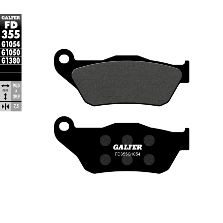 GALFER KLOCKI HAMULCOWE KH430 SKUTERY YAMAHA PRZÓD YP125R 06-09