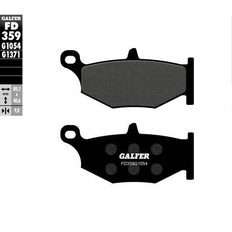 GALFER KLOCKI HAMULCOWE KH419 SUZUKI GSR/GSXR/GSX TYŁ PÓŁMETALICZNE