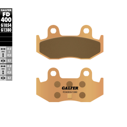 GALFER KLOCKI HAMULCOWE KH411 SPIEK METALICZNY (ZŁOTE) SKUTER SUZUKI AN 250 01-02