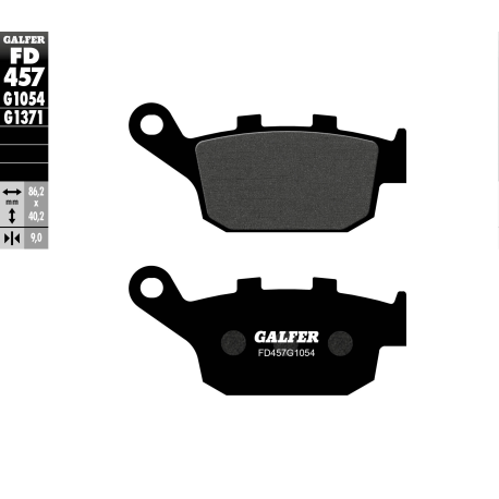 GALFER KLOCKI HAMULCOWE KH496 TYŁ HONDA CBR 250 10-13