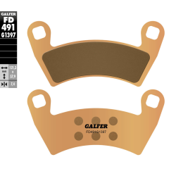 GALFER KLOCKI HAMULCOWE KH656 POLARIS RZR SPIEK METALICZNY (ZŁOTE) ATV PRZÓD