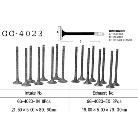 VESRAH ZAWÓR WYDECHOWY KAWASAKI GPX 600 R 89-99