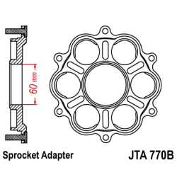 JT ADAPTER ZĘBATKI TYLNEJ DUCATI PANIGALE/S/R 1199 '12-'15