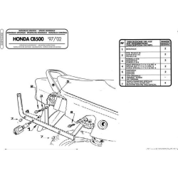 KAPPA STELAŻ KUFRA CENTRALNEGO HONDA CB 500 (97-05)