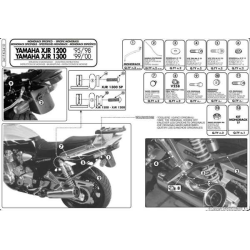 KAPPA STELAŻ KUFRA CENTRALNEGO YAMAHA XJR 1200 (95-98)