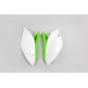 UFO BOCZKI TYLNE KAWASAKI KXF 450 '09-'11 KOLOR OEM (BIAŁY/ZIELONY)