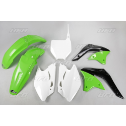 UFO KOMPLET PLASTIKÓW KAWASAKI KXF 450 '06 KOLOR OEM (ZIELONY/BIAŁY) (KA205E999)