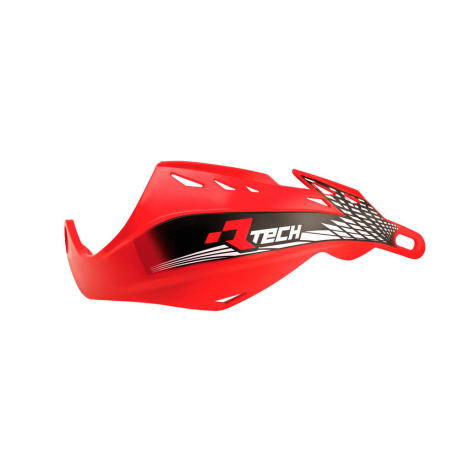RACETECH OSŁONY RĄK (HANDBARY) GLADIATOR EASY KOLOR CZERWONY (Z MOCOWANIAMI NA KIEROWNICĘ 22