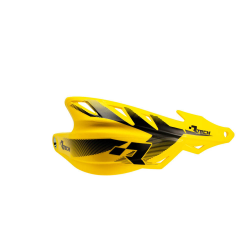 RACETECH OSŁONY RĄK (HANDBARY) RAPTOR KOLOR ŻÓŁTY (Z MOCOWANIAMI NA KIEROWNICĘ 22