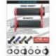 Progrip, gripy PG708 Off Road, systém montáže SCS Lock On + 6 adaptérů pro lanka (22+25mm), barva černá/modrá (dvousměs.)
