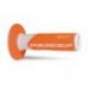 Progrip, gripy PG801 Off Road (22+25mm, dél.115mm), barva bílá/oranžová Fluo (dvousměs.) (PG801WH/ORF) (801-242)