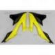 UFO, kryty chladičů, Suzuki RMZ 250 '19, RMZ 450 '18-19 barva OEM (žlutá/černá)