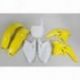 UFO, sada plastů, Suzuki RMZ 250 '07-'09 barva OEM (žlutá/bílá - s bílou tabulkou) (SU407E999)