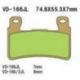 Vesrah, brzdové desky KH265/KH296 Sintered (zlaté) Honda CBR/VTR, přední (7mm)