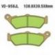 Vesrah, brzdové desky KH209/KH209/2 Sintered (zlaté)