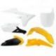 Racetech, sada plastů, Yamaha YZF 250 (14-18) YZF 450 (14-17) barva bílá/černá/žlutá LIMITED EDITION (s přední tabulkou)
