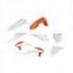 Polisport, sada plastů, KTM SX/SXF 19-20, XC/XC-F `19-20 barva OEM (oranžová/bílá)