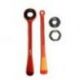 Accel, sada montpák na pneumatiky (23+24cm) ALU7075, kované, s klíčemi 10,13,17,22,27,32 mm oranžová barva