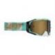 Leatt, brýle Velocity 6.5 IRIZ Goggle ICE LENS BRONZE UC 68% -, barva tyrkysová/bílá, bronzové zrcadlové sklo
