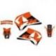 BLACKBIRD KOMPLET NAKLEJEK (OKLEIN) KTM SUPERCOMPETITION 4STROKE '96-'99 DREAM 4