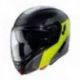 Caberg, výklopná přilba, Horus Scout, černá/žlutá fluo/šedá/stříbrná matná, velikost S
