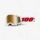 100%, MX brýle Accuri 2 Goggle DENVER – zlaté zrcadlové sklo, barva bílá/červená