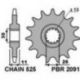 PBR, přední řetězové kolečko, 2091 15 Yamaha FZ8 '10-'15, MT 09 '14-'17, MT 07 '14-'17, TDM 900 '02-'13 (JTF1591.15) (řetěz 525)